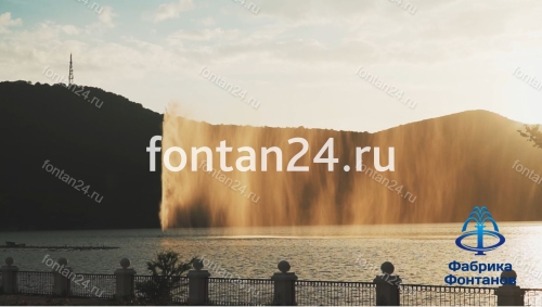 Плавающий фонтан в Абрау-Дюрсо