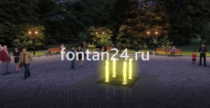 Фонтан для парка "Кубик-Рубик малый" 2x2 м